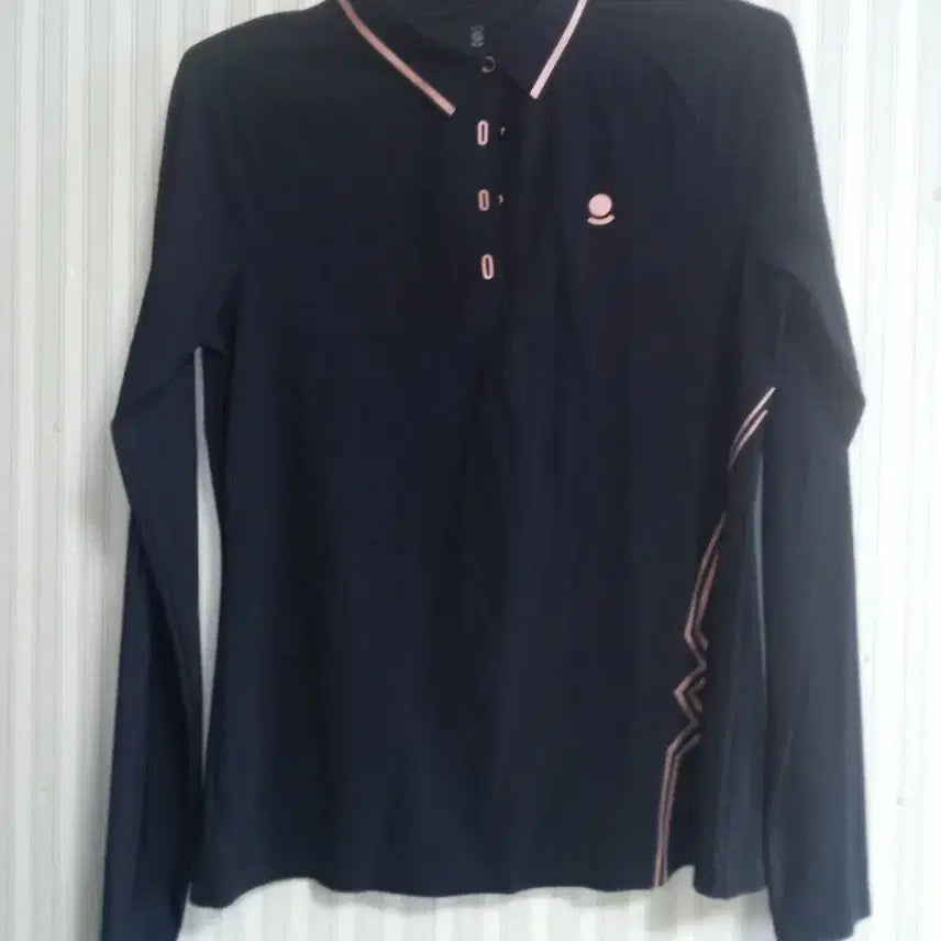 [BUNJANG] W.Angle Women's Long Sleeve Inner Golf Shirt Navy / 와이드앵글 이너긴팔티