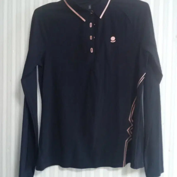 [BUNJANG] W.Angle Women's Long Sleeve Inner Golf Shirt Navy / 와이드앵글 이너긴팔티