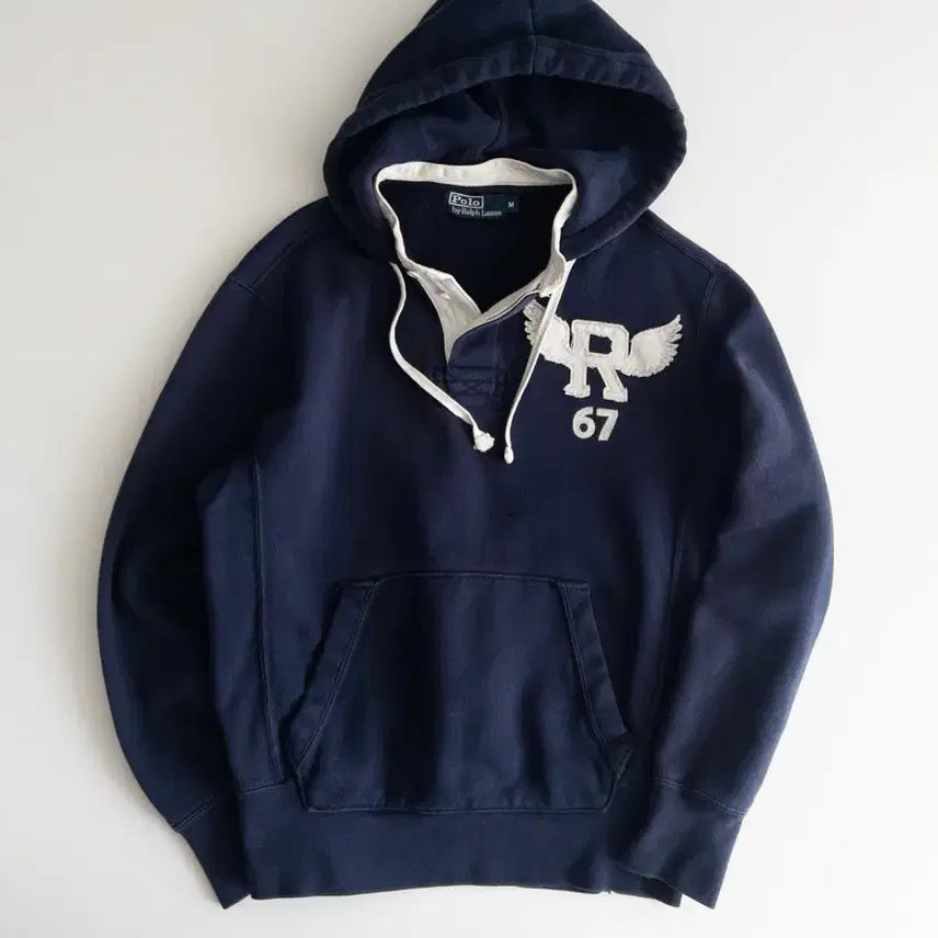 [BUNJANG] Polo Ralph Lauren R Wing 67 Hoodie Navy M / 폴로 랄프로렌 R 윙 67 후드티 M