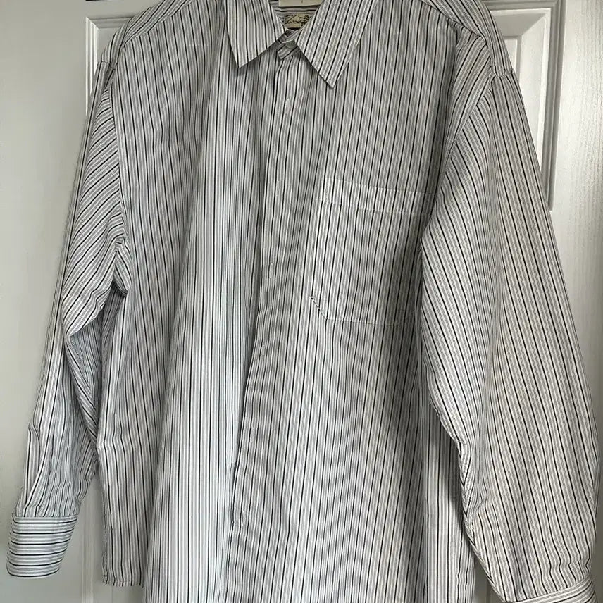 [BUNJANG] Fabrega Antony Stripe Shirt (Ivory) / 파브레가 안토니 스트라이프 셔츠 (아이보리)
