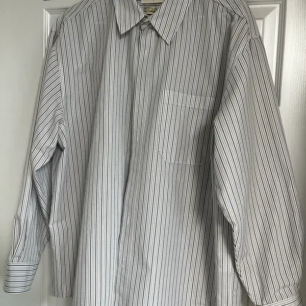 [BUNJANG] Fabrega Antony Stripe Shirt (Ivory) / 파브레가 안토니 스트라이프 셔츠 (아이보리)