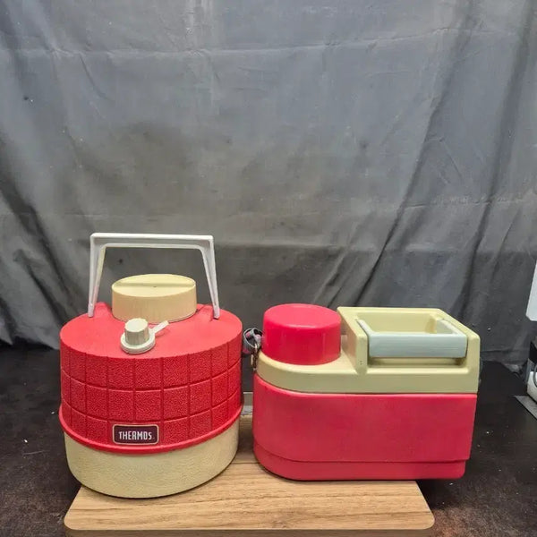 [BUNJANG] 1980s Thermos Cooler Set / 1980년대 써모스 보냉병 쿨러 세트