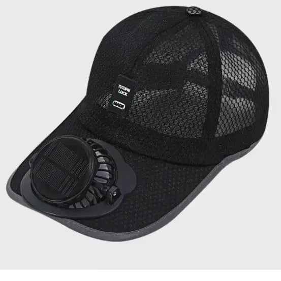 [BUNJANG] Fan Sun Cap Black / 팬 선캡 블랙