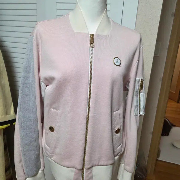 [BUNJANG] Mark &ロナ Women's MA-1 Zip-Up Jumper Pink M / 마크앤로나 여성 MA-1 집업 점퍼 핑크 M 정품 골프웨어