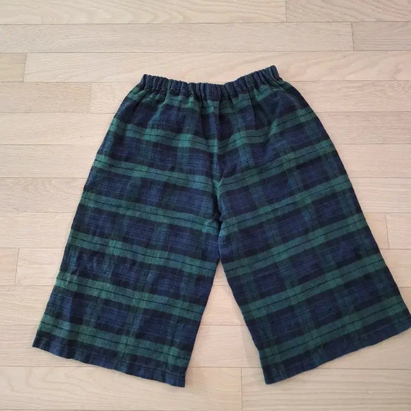 [BUNJANG] Pure Linen Tartan Check Pants / 퓨어린넨 타탄체크 팬츠
