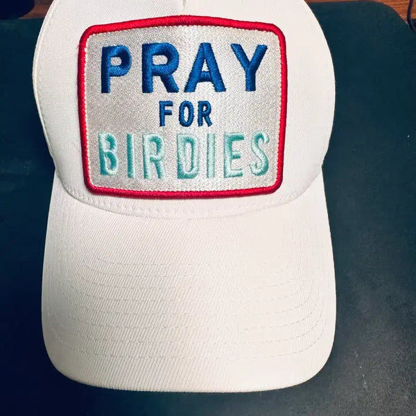 [BUNJANG] PRAY FOR BIRDIES White Ball Cap / 볼캡 PRAY FOR BIRDIES 화이트