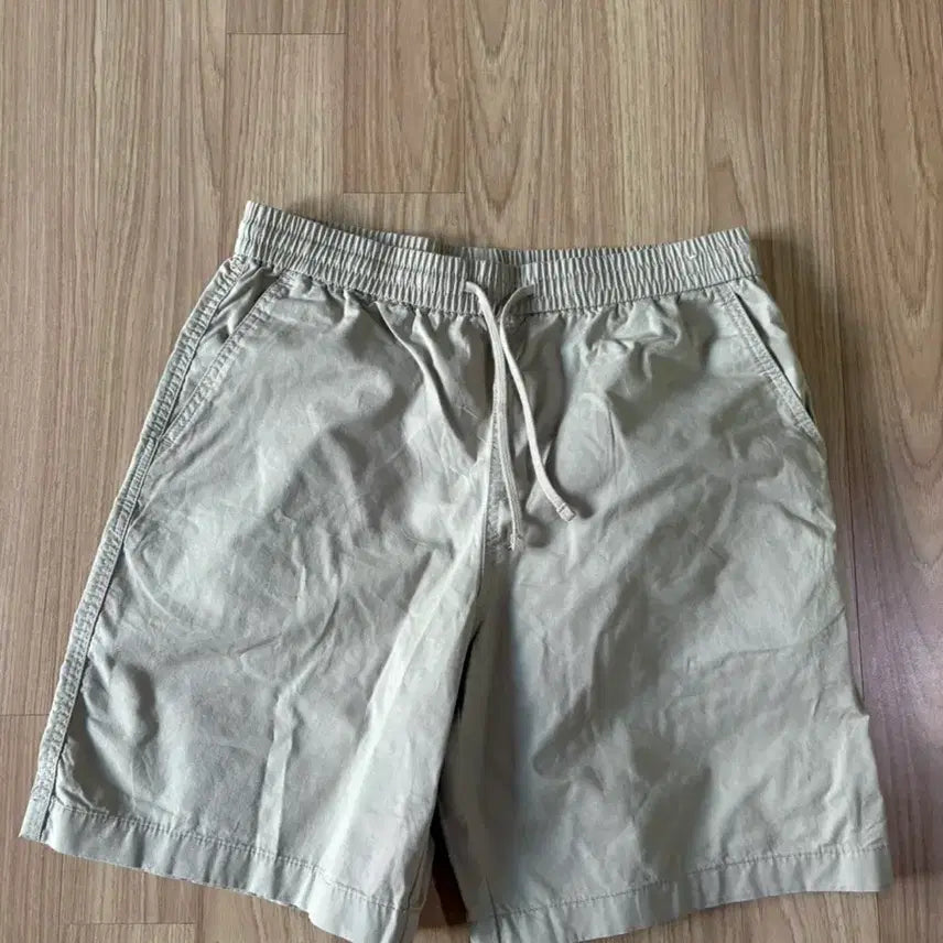 [BUNJANG] TOPTEN Light Beige Cotton Spandex Banding Shorts (L) / 탑텐 라이트베이지 면 스판 밴딩 반바지(Lsize)