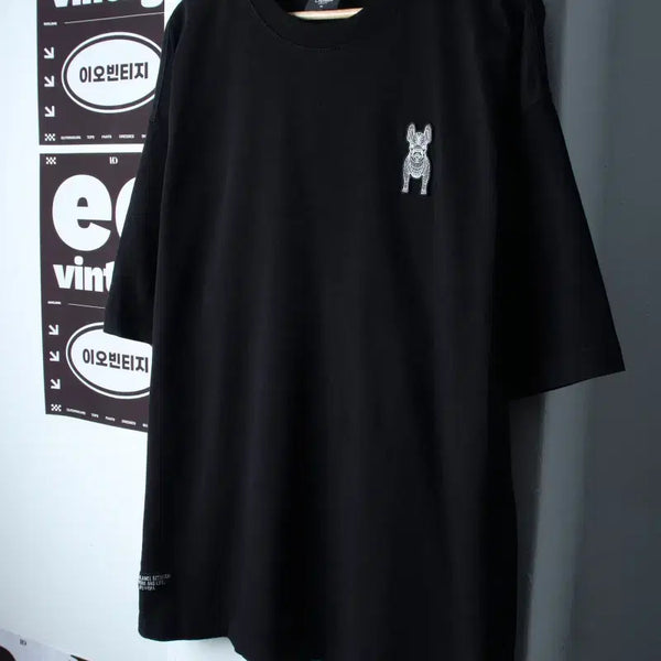[BUNJANG] LifeWork Bulldog Short Sleeve T-Shirt (XL-3XL) Black / (XL-3XL) 라이프워크 반팔 티셔츠 빅사이즈 불독 블랙-H36811