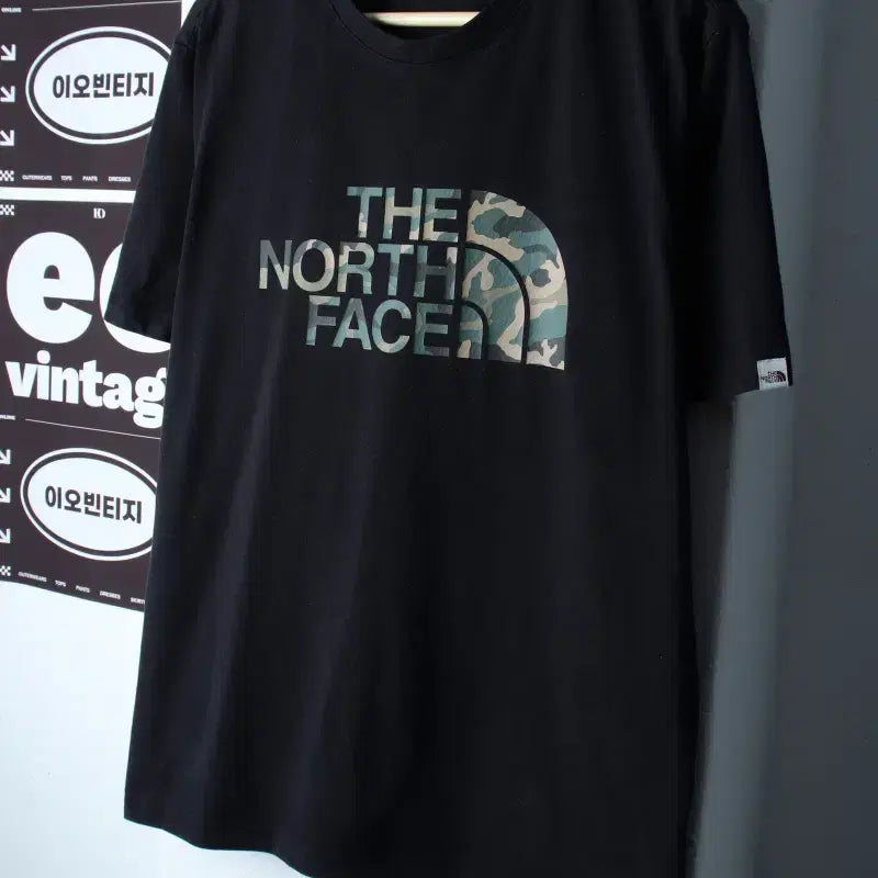 [BUNJANG] The North Face Big Size Camo Short Sleeve T-Shirt (2XL) / (2XL) 노스페이스 반팔 티셔츠 빅사이즈 카모 블랙-H36812