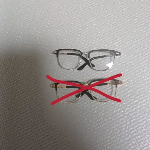 [BUNJANG] 20cm Cotton Doll Accessory Glasses (Silver Frame) / 20cm 솜인형 20 솜깅 악세사리 안경