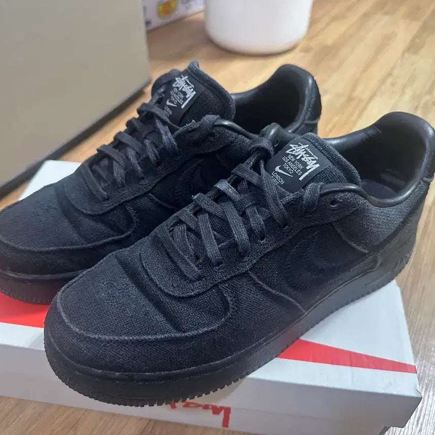 [BUNJANG] Nike x Stussy Air Force 1 Low Triple Black / [265]나이키X스투시 에어포스1 로우 트리플블랙