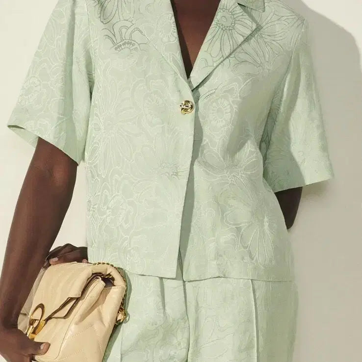 [BUNJANG] Sandro Jacquard Blouse Jacket / 새상품 산드로 자쿼드 블라우스 자켓 3
