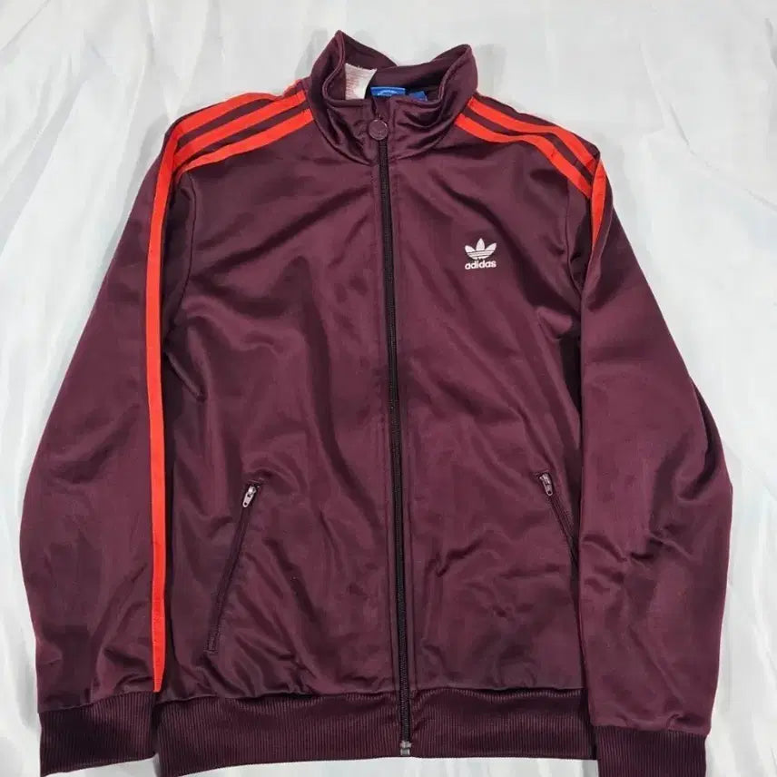 [BUNJANG] Adidas Burgundy Track Jacket / 아디다스버건디져지