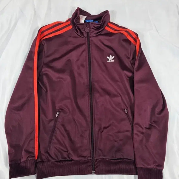 [BUNJANG] Adidas Burgundy Track Jacket / 아디다스버건디져지