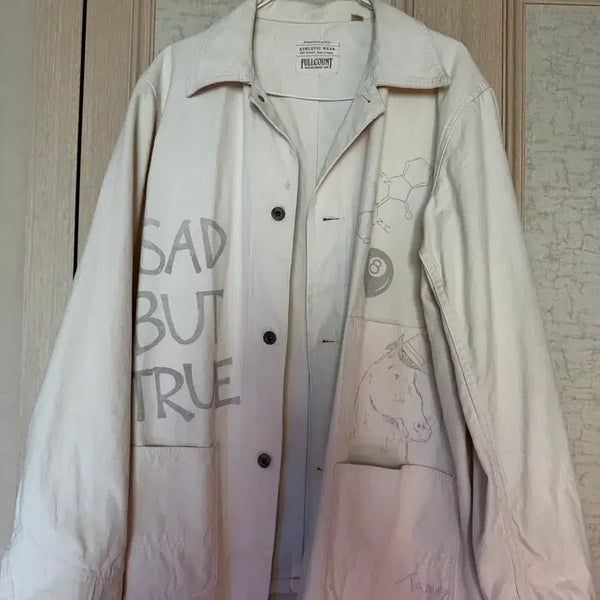 [BUNJANG] Fullcount Ecru Work Jacket XL / 풀카운트 에크루 워크재킷 XL
