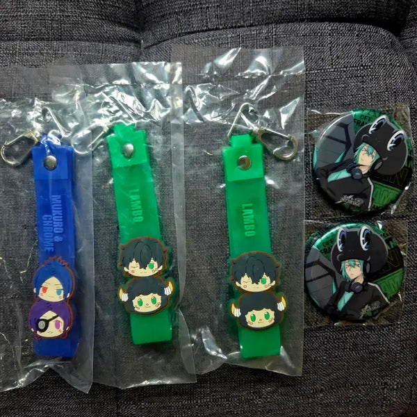 [BUNJANG] Katekyo Hitman Reborn! Mukuro & Chrome, Rambo Keychain and Fran Badge / 가히리 무쿠로&크롬, 람보 키링 프랑 뱃지 (각 2천원)
