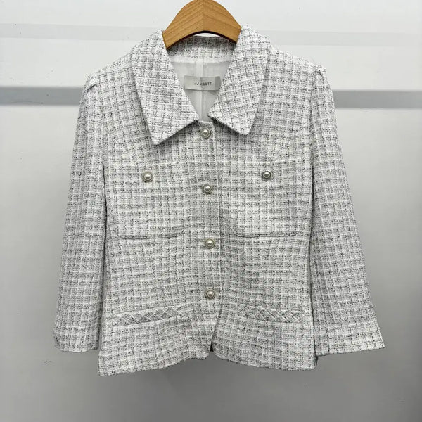 [BUNJANG] J.J. Ggot Metal Thread Tweed Jacket / jj지고트 메탈사 트위드 자켓 55