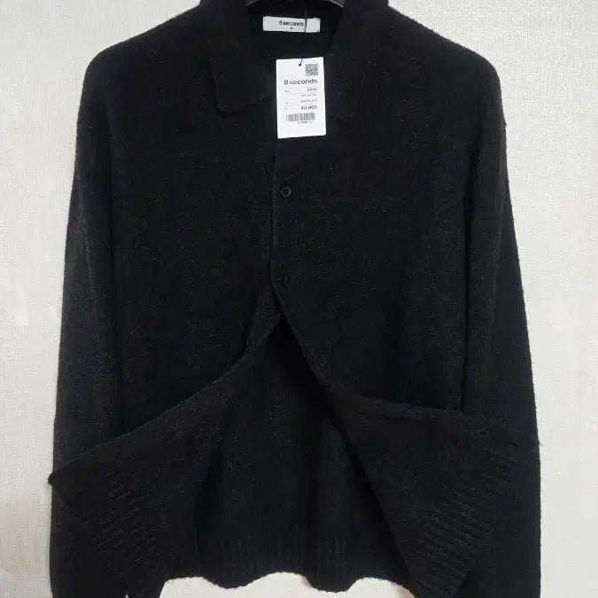 [BUNJANG] 8seconds Men's Black Knit Cardigan / (새상품)8seconds 에잇세컨즈 남성 블랙 니트 가디건