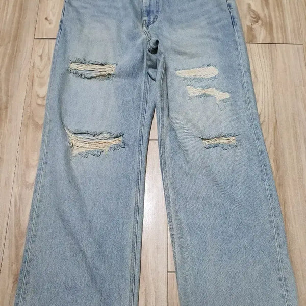 [BUNJANG] Solid Homme Wide Denim Pants (Size 48) / 솔리드옴므 와이드 데님 48