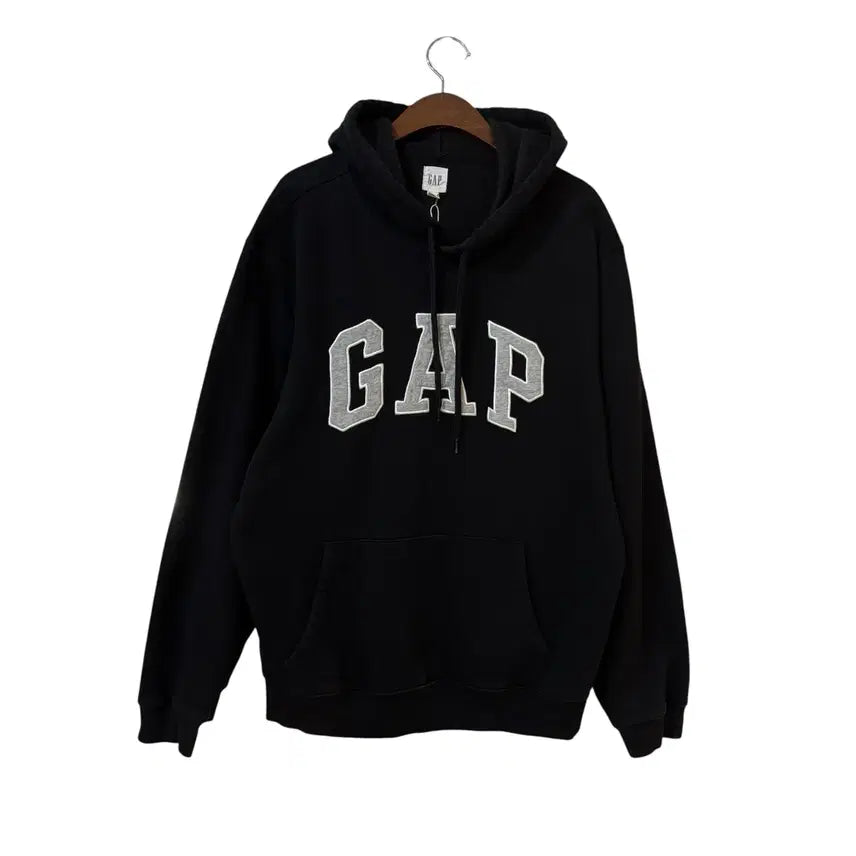 [BUNJANG] Gap Embroidered Logo Hoodie Black L / 갭 Gap 자수 로고 후디 블랙 L