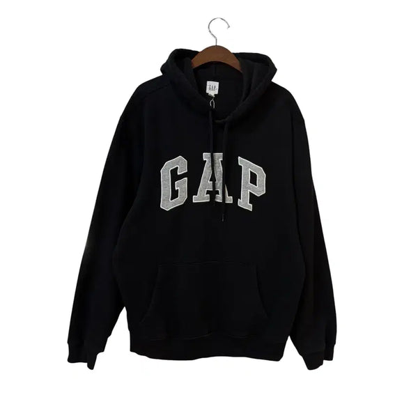 [BUNJANG] Gap Embroidered Logo Hoodie Black L / 갭 Gap 자수 로고 후디 블랙 L