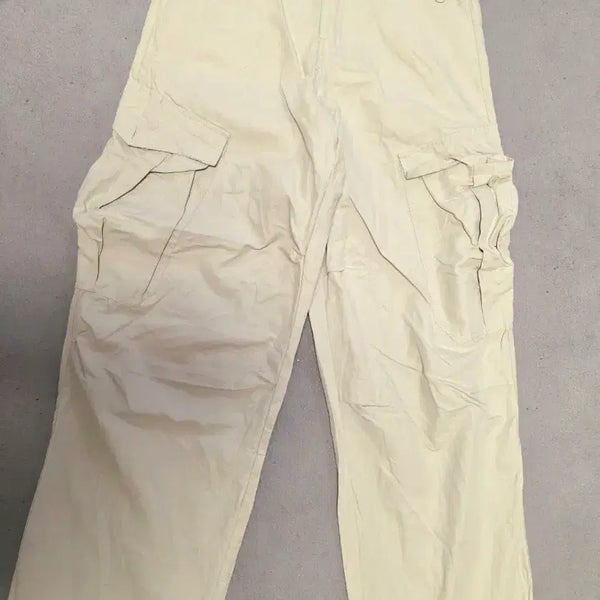 [BUNJANG] Adjustable Waist Wide Cargo Pants / 허리조절가능 와이드카고바지 s~m