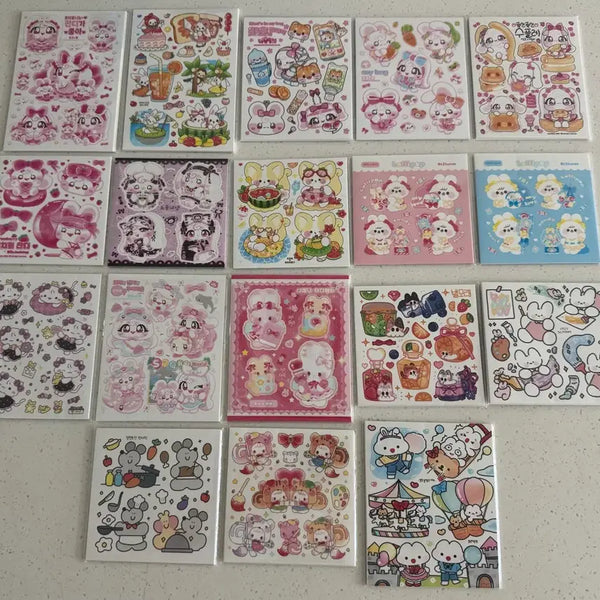 [BUNJANG] Sticker Die-Cut Bundle Set (18 Sets) / 포용 인스 18세트 일괄 판매