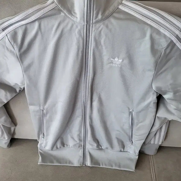 [BUNJANG] Adidas Track Top Jersey Light Grey (Silver) / 아디다스 트랙탑 져지 연회색(은색)