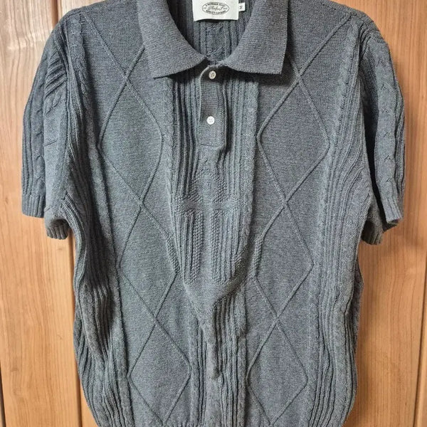 [BUNJANG] Ampist Seaman Knit Polo Grey M / 암피스트 시맨 니트 폴로 그레이 M