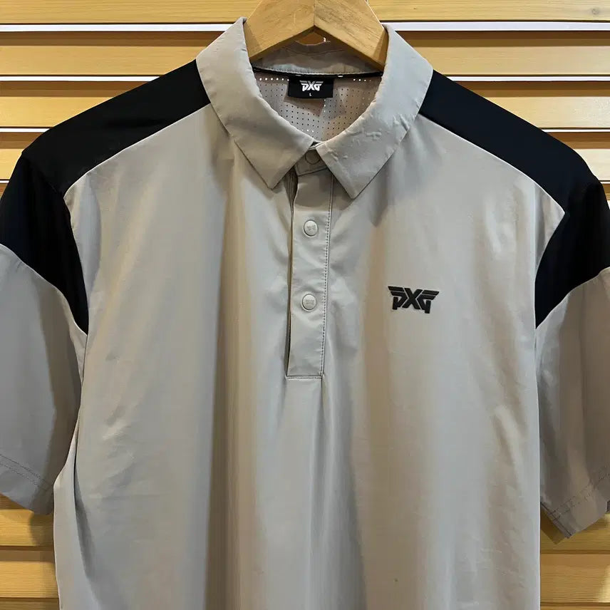 [BUNJANG] PXG Men's Beige Golf Polo Shirt L / 피엑스지 PXG 남성 베이지 카라티셔츠 골프티셔츠 L
