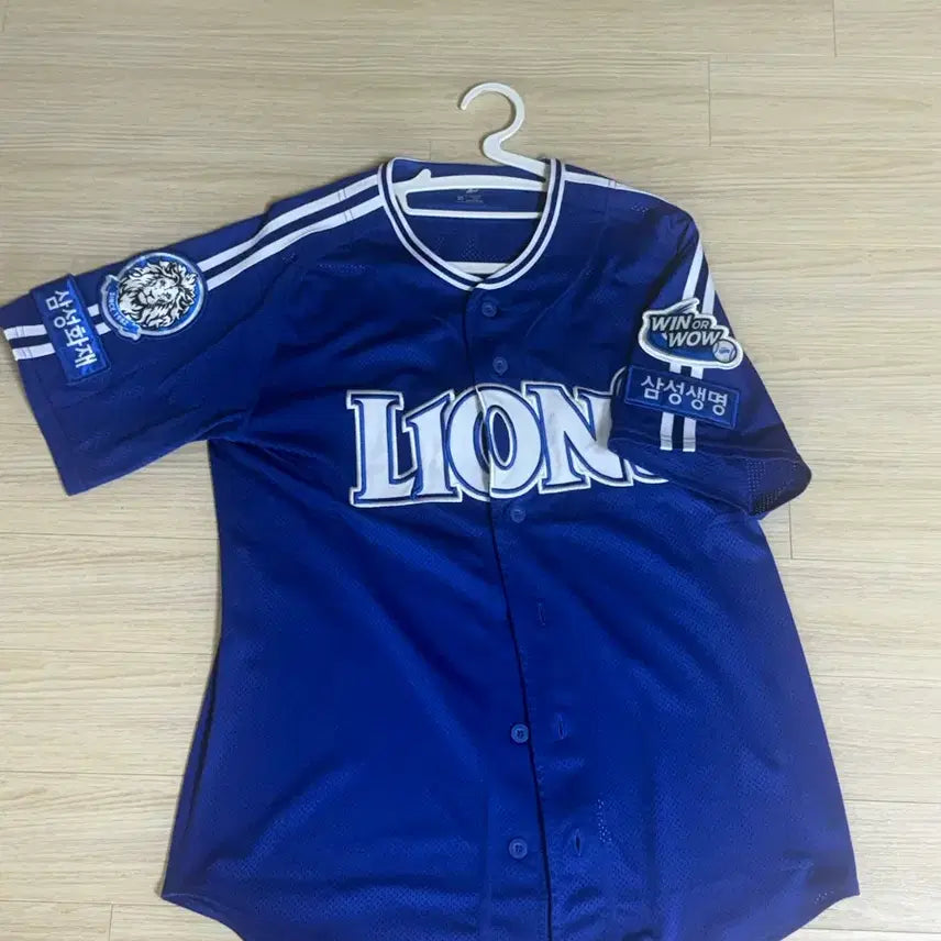 [BUNJANG] Samsung Lions Baseball Uniform (One-Taein Marking) - Size 95 / 삼성라이온즈 유니폼