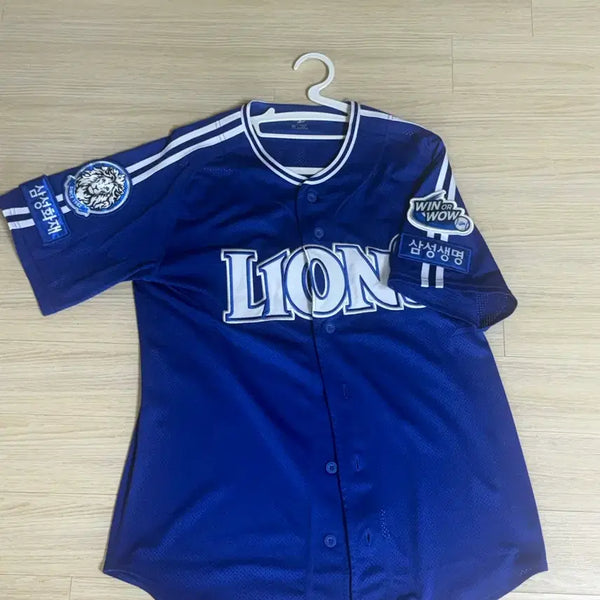 [BUNJANG] Samsung Lions Baseball Uniform (One-Taein Marking) - Size 95 / 삼성라이온즈 유니폼