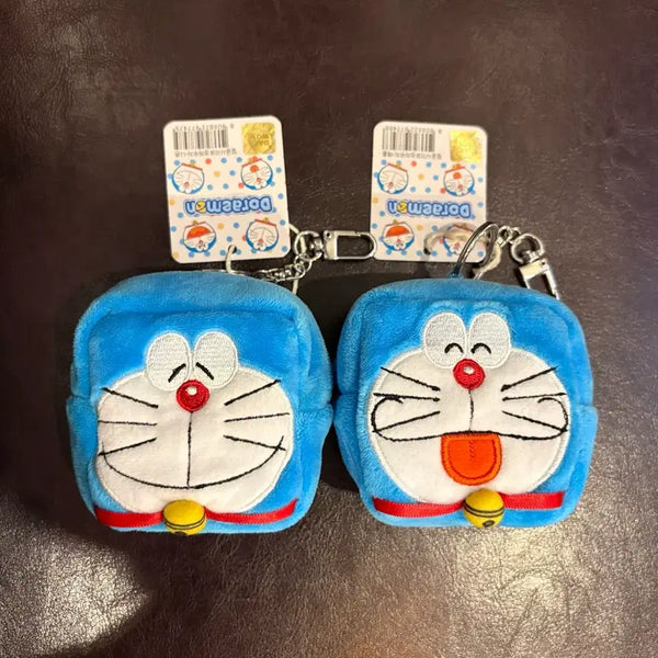 [BUNJANG] Doraemon Square Face Pouch Keyring / (새상품 8x8cm) 도라에몽 사각 얼굴 파우치 키링
