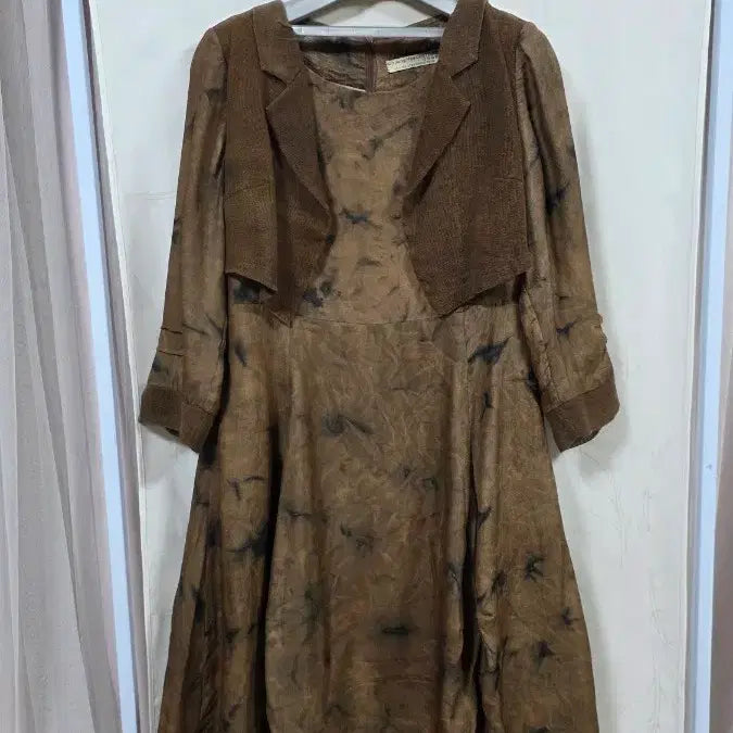 [BUNJANG] Stylish Printed Rayon Long Dress / 세련된나염인견롱원피스(66)