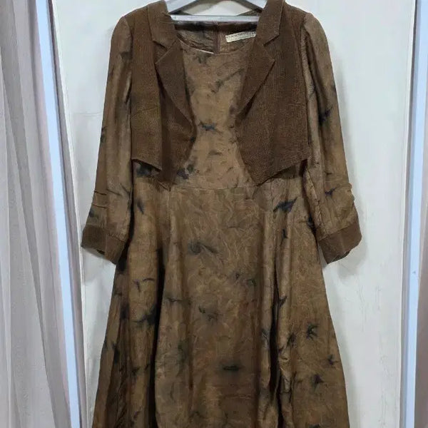 [BUNJANG] Stylish Printed Rayon Long Dress / 세련된나염인견롱원피스(66)