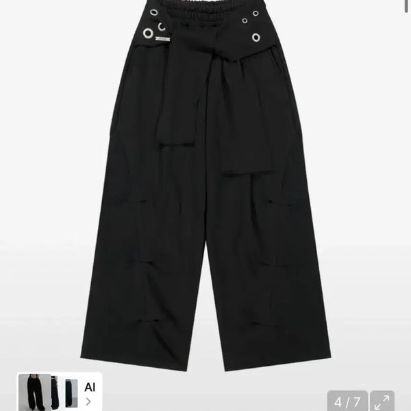 [BUNJANG] AS YOU ARE Tie Belt Sweatpants Black M Size / 새상품) 애즈유아 타이 벨트 스웻팬츠 블랙 M사이즈