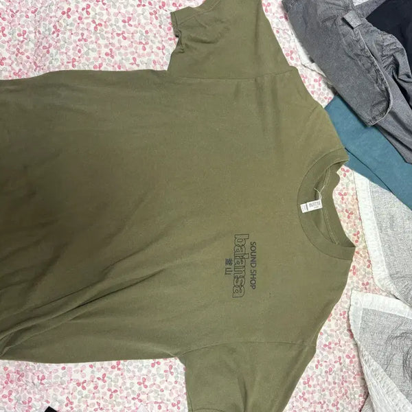 [BUNJANG] Balansa Short Sleeve T-Shirt Khaki L / 발란사 balansa 반팔 카키 l 팝니다