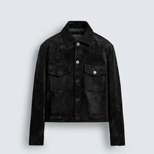 [BUNJANG] Zara Real Suede Cropped Fit Jacket L / 자라 크롭핏 리얼 스웨이드 자켓 L