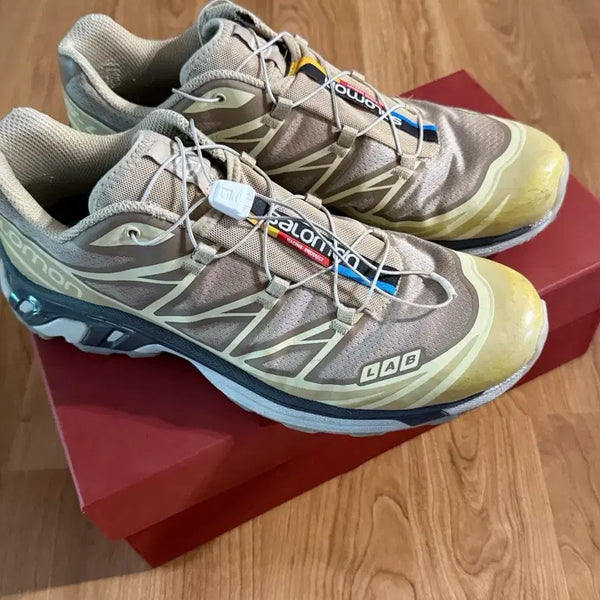 [BUNJANG] Salomon XT-6 Clear Safari Vanilla Sneakers / 살로몬 xt6 285 클리어 사파리 바닐라