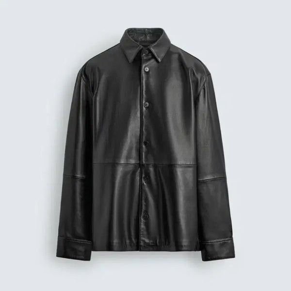 [BUNJANG] Zara Lambskin Oversized Shirt / 자라 램스킨 오버사이즈 셔츠 S