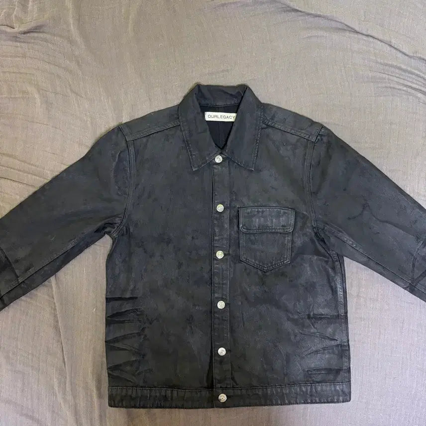[BUNJANG] Our Legacy Rebirth Jacket Waxed Black Size 48 / 아워레가시 리버스 자켓 왁스드 블랙 48사이즈