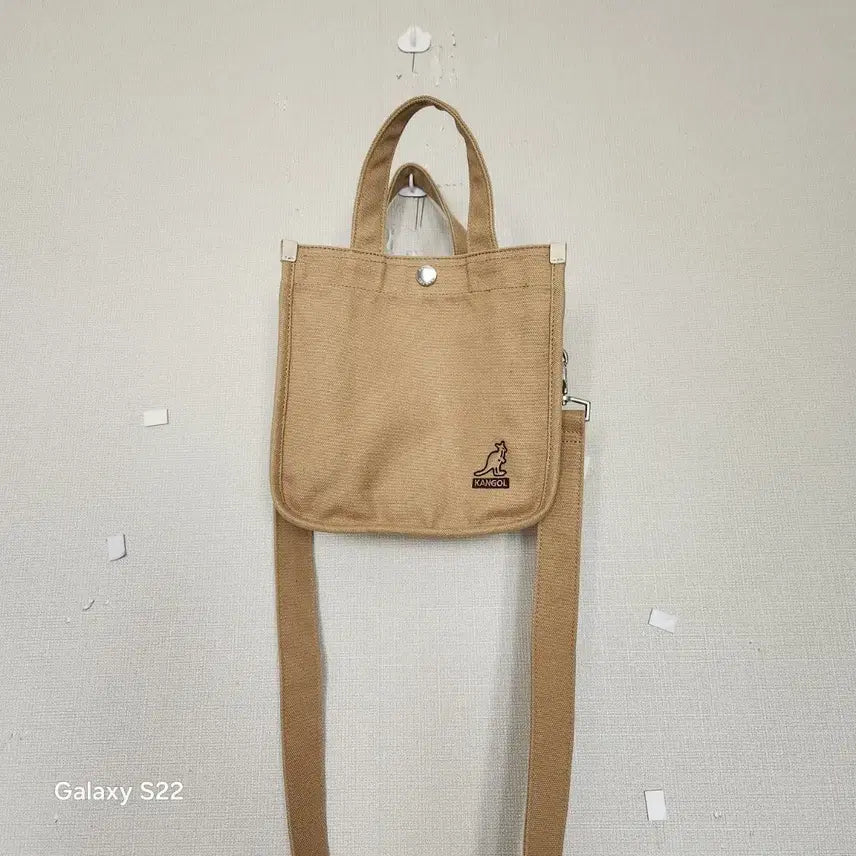[BUNJANG] Kangol Canvas Tote Bag Beige / 캉골 캔버스 토트백 베이지