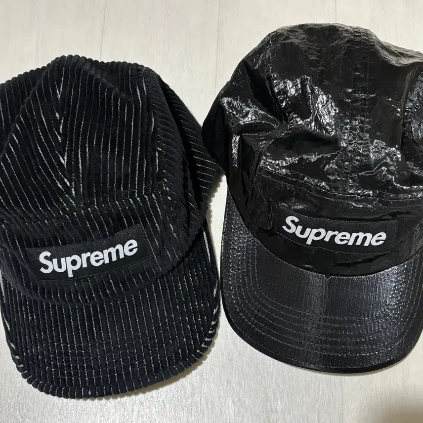 [BUNJANG] Supreme Camp Cap Black (2 Types) / 슈프림 캠프캡 블랙 2종