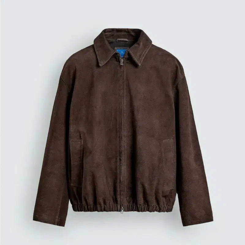 [BUNJANG] Zara & Aaron Levine Suede Leather Jacket / 자라&아론 레빈 aaron levine 스웨이드 레더 자켓 M,L