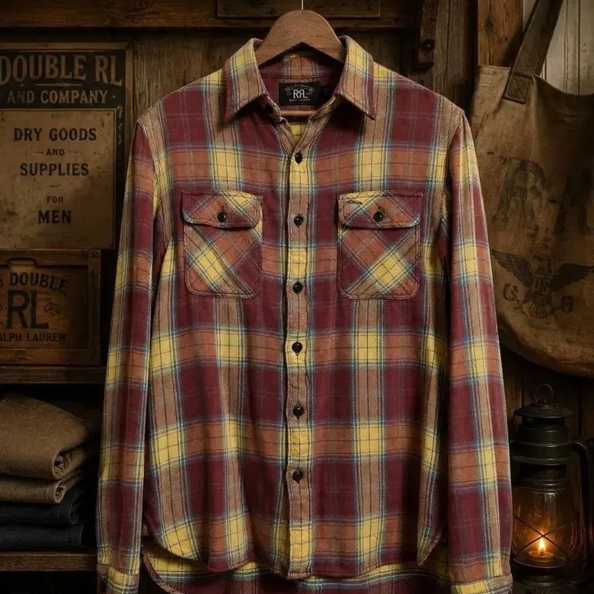 [BUNJANG] RRL Vintage Check Work Shirt / [S] RRL(Double RL) 빈티지 체크 워크셔츠