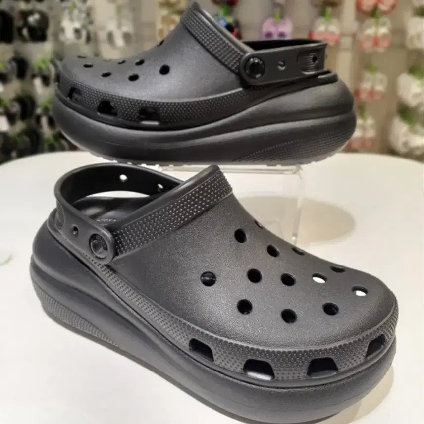 [BUNJANG] Crocs Crush Clog Platform Sandals / 크록스 크러쉬 클로그 키높이샌들