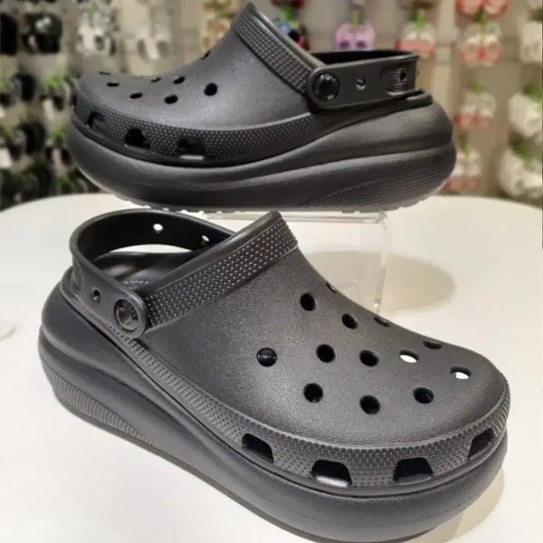 [BUNJANG] Crocs Crush Clog Platform Sandals / 크록스 크러쉬 클로그 키높이샌들