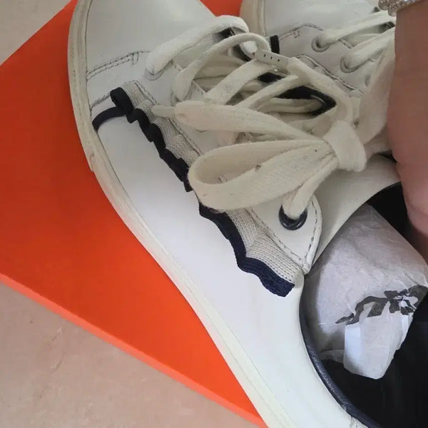 [BUNJANG] Tory Burch Sneakers White Navy / 토리버치스니커즈230