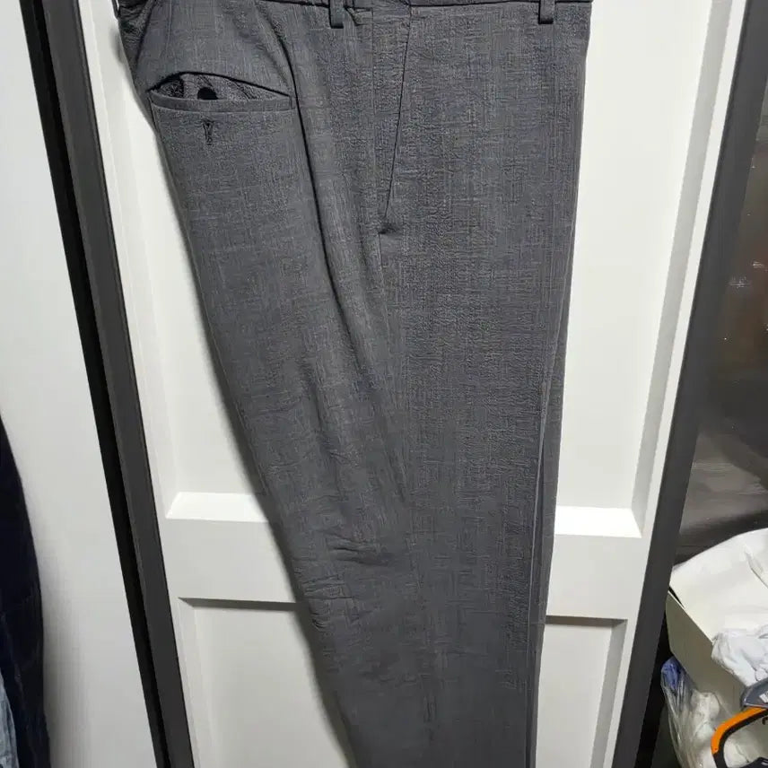 [BUNJANG] Time Homme Grey Summer Slacks / 타임옴므 그레이 슬랙스 여름