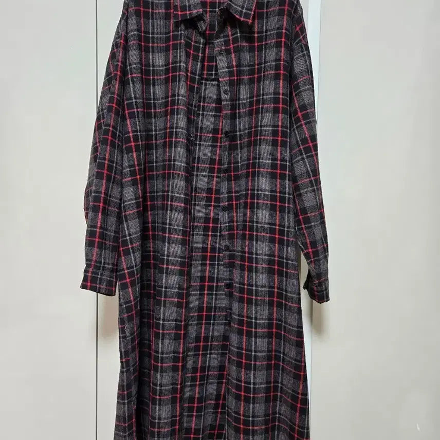 [BUNJANG] 66Girls Shirt Dress Check Pattern / 육육걸스 셔츠형원피스 free